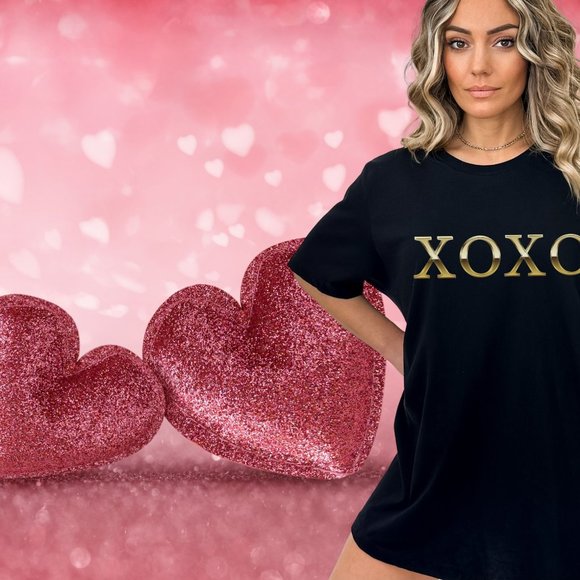Xoxo Shirt Unisex College Tee Everyday Love T-shirt Gift - Picture 6 of 8